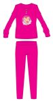   Disney Hercegnők pamut flanel pizsama - téli vastag gyerek pizsama - pink - 98
