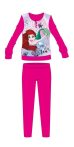   Disney Hercegnők téli pamut gyerek pizsama - interlock pizsama - pink - 104