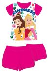   Disney Hercegnők pamut nyári együttes - póló-rövidnadrág szett - pink - 116