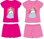   Disney Hercegnők pamut nyári együttes - póló-rövidnadrág szett - pink - 110
