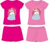 Disney Hercegnők pamut nyári együttes - póló-rövidnadrág szett - pink - 122