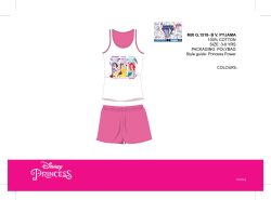   Disney Princess nyári ujjatlan gyerek pizsama - pamut pizsama - rózsaszín - 110