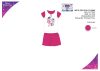 Disney Hercegnők nyári rövid ujjú gyerek pizsama - pamut pizsama - pink - 116 Disney Hercegnők nyári rövid ujjú gyerek pizsama - pamut pizsama - pink - 116