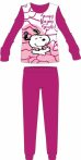   Snoopy női vékony pamut pizsama - jersey pizsama - pink - L