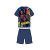 Nyári rövid ujjú gyerek pamut pizsama - Pókember - Super Hero felirattal - sötétkék - 122 Nyári rövid ujjú gyerek pamut pizsama - Pókember - Super Hero felirattal - sötétkék - 122