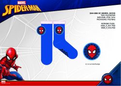   Spiderman csúszásgátlós meleg téli zokni gyerekeknek - sherpa zokni - sötétkék