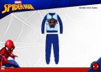   Téli pamut interlock gyerek pizsama - Pókember - sötétkék - 98