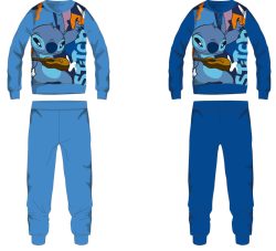 Disney Stitch pamut flanel gyerek pizsama