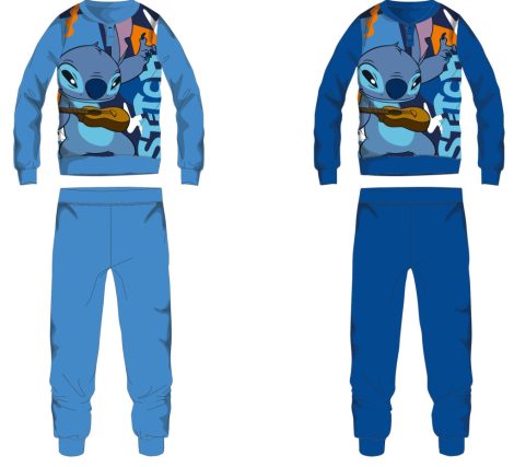 Disney Stitch pamut flanel gyerek pizsama - világoskék - 104