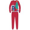 Stitch vastag interlock karácsonyi pamut pizsama kisfiúknak - 140