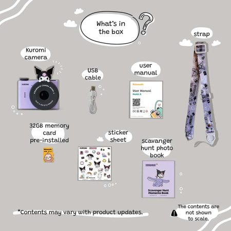 Kiimento Kuromi Model A digitális kamera gyerekeknek