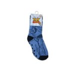   Csúszásgátlós gyerek bokazokni - Toy Story - teliplüss - farmerkék - 23-26