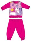   Unikornis téli vastag baba pizsama - pamut flanel pizsama - pink - 80