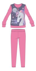   Unikornis téli pamut gyerek pizsama - interlock pizsama - Sweet Dreams felirattal - rózsaszín - 104