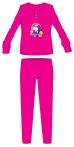   Unikornis téli pamut gyerek pizsama - interlock pizsama - pink - 110