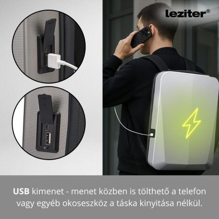 Axen merevített Usb-s laptop hátizsák