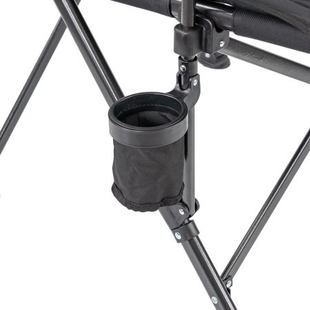 Leziter XL karfás horgász szék pohártartóval fekete