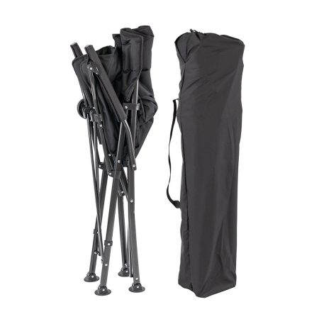 Leziter XL karfás horgász szék pohártartóval fekete