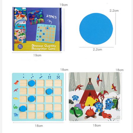 Dinoszaurusz számoló oktató fajáték