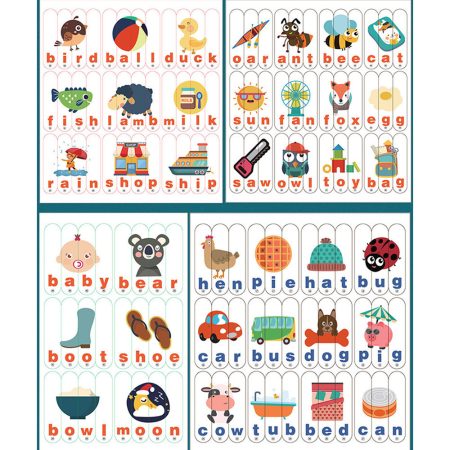 Angol tanuló puzzle oktató fajáték