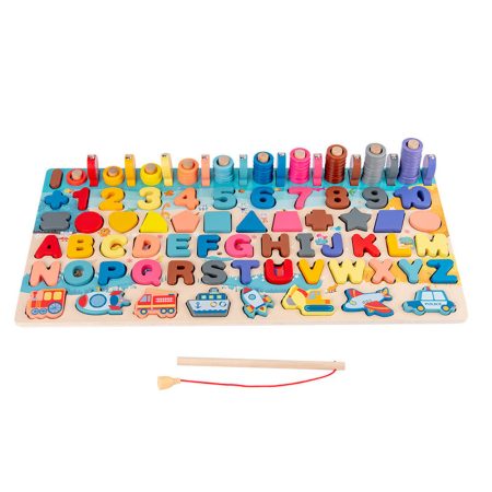 Logaritmikus formabeillesztő és oktató Montessori fajáték