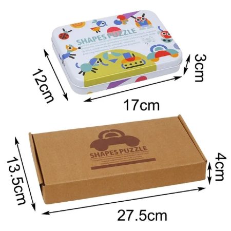 Logikai alak kirakó Montessori fajáték