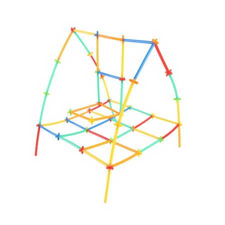 Kreatív építőpálca készlet 1200 db