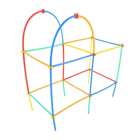 Kreatív építőpálca készlet 1200 db