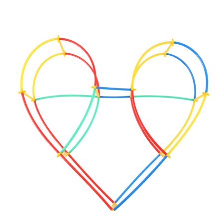 Kreatív építőpálca készlet 1200 db