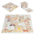   EVA habszivacs játszószőnyeg gyerekeknek Farm 90,5x90,5 cm 21 db