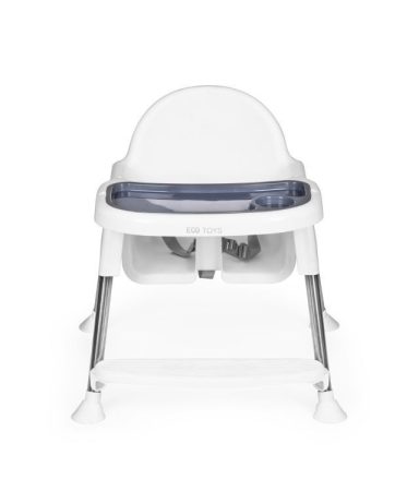 Etetőszék 2 az 1-ben tálcával övekkel fehér