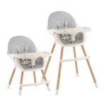 Etetőszék 2 az 1-ben szürke