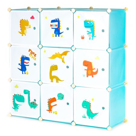 Dínós játéktároló szekrény 109x37x109 cm