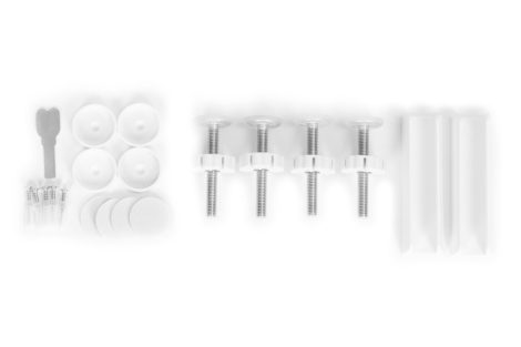 Biztonsági korlát 74-105 cm lépcsőkhöz és ajtókhoz acél fehér