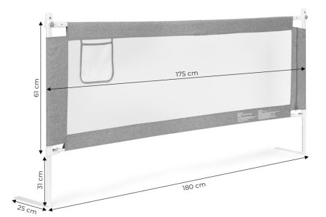 Bizonsági rács védőkorlát 180 cm