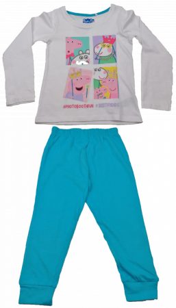 Peppa fehér-türkiz pizsama