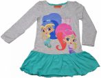 Shimmer és Shine szürke-türkiz ruha
