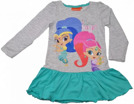 Shimmer és Shine szürke-türkiz ruha