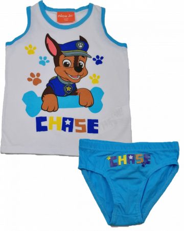 Chase világoskék-fehér fehérnemű szett