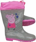 Peppa szürke-rózsaszín gumicsizma