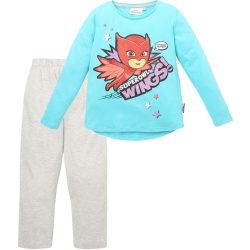 Superowl Wings türkiz-szürke pizsama