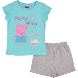 Peppa türkiz-szürke pizsama