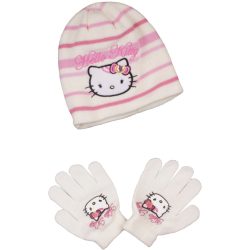 Hello Kitty törtfehér sapka szett