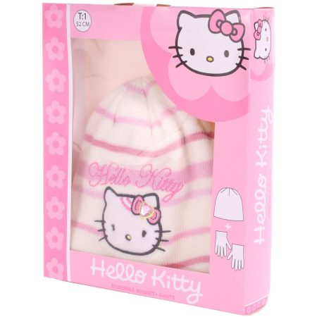 Hello Kitty törtfehér sapka szett