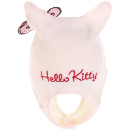 Hello Kitty törtfehér polár sapka