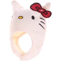 Hello Kitty törtfehér polár sapka