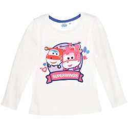Super Wings törtfehér felső
