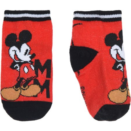 Mickey piros zokni