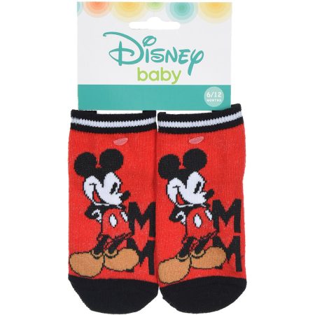 Mickey piros zokni
