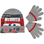 Verdák szürke sapka-kesztyű szett